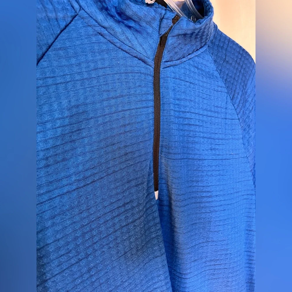 C9 Champion men's blue long-sleeve running quarter-zip pullover - large - Picture 2 of 5